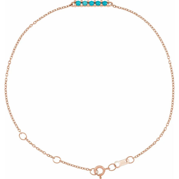 Turquoise Bolo Bracelet – Gold Jewelry - 3