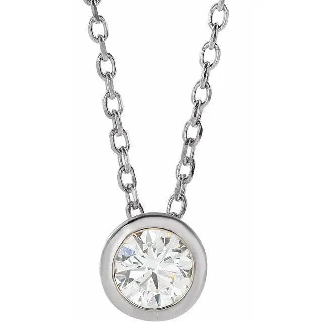 Elegant solitaire diamond necklace perfect for gifting or daily wear