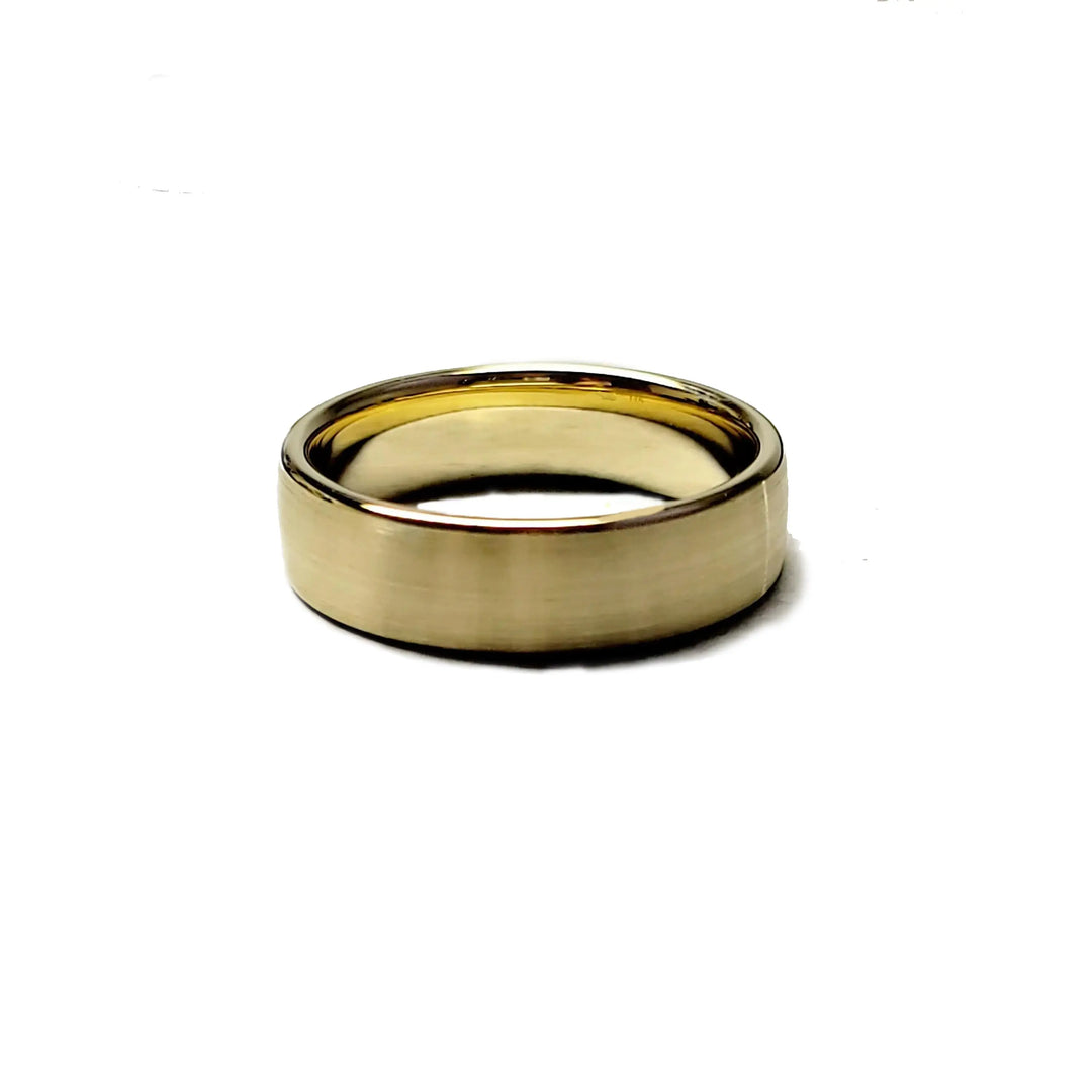 14k Gold 6mm Satin Finish Wedding Band – Comfort Fit Dimitrios Creations