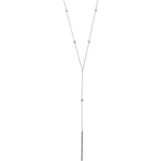 Timeless diamond necklace in Y shape for special occasions