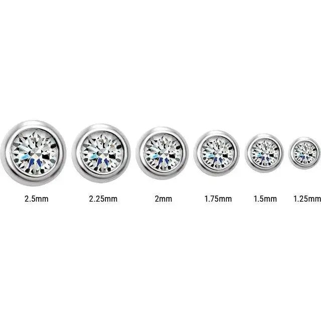 Available in multiple diamond carat sizes: 0.10ct, 0.25ct, 0.50ct