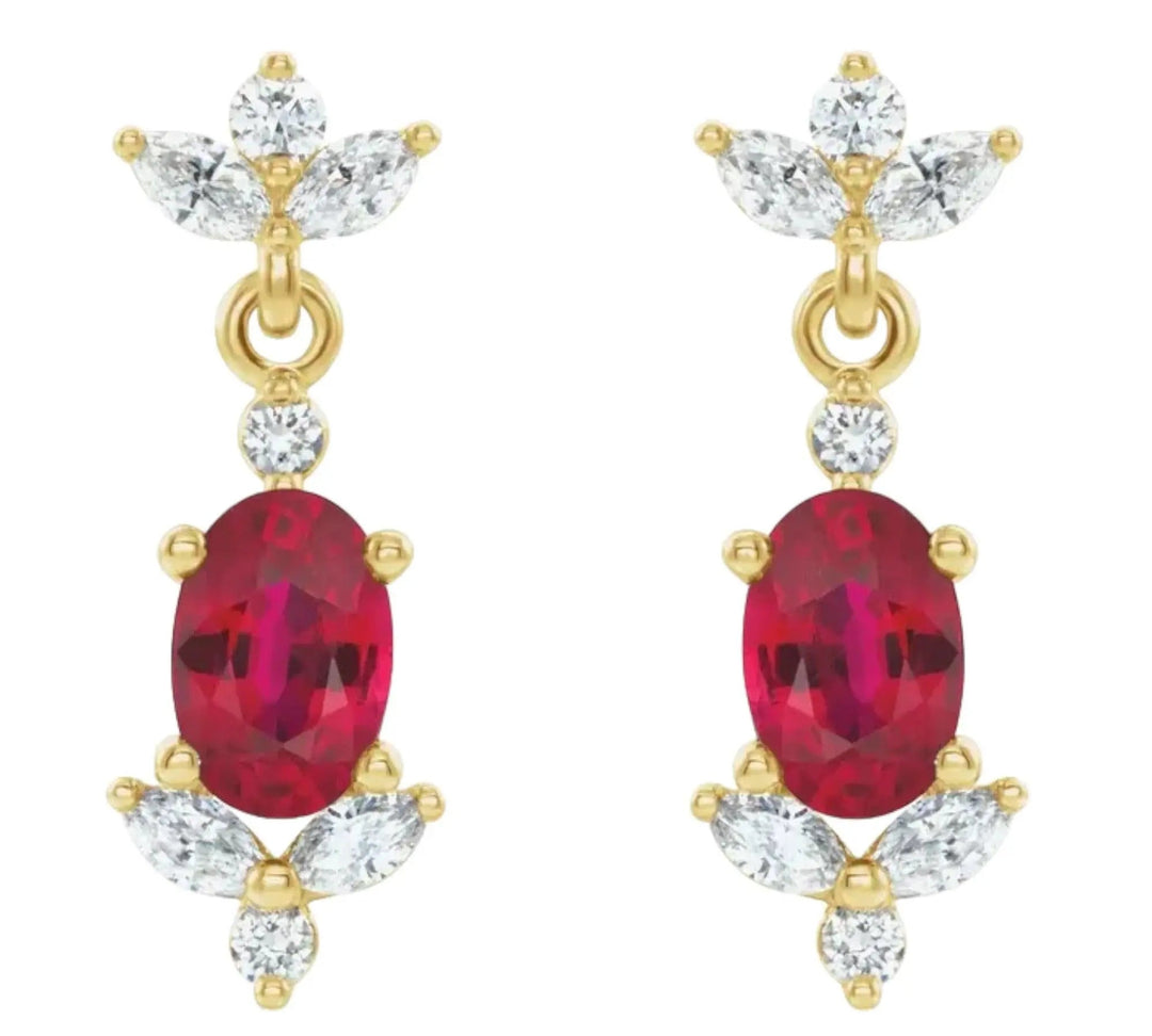 Luxury ruby earrings with a timeless design perfect for gifting