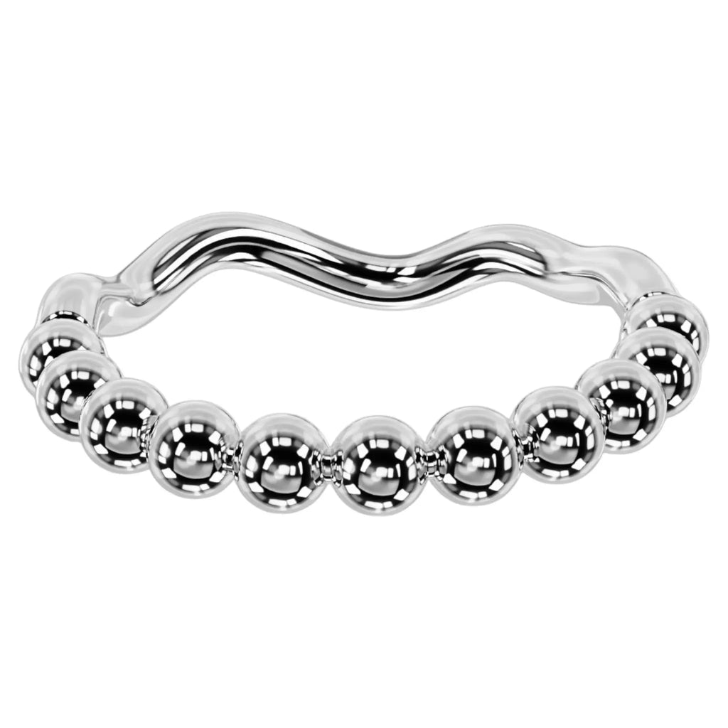 Side view of Thalina Bead Ring showcasing bead design