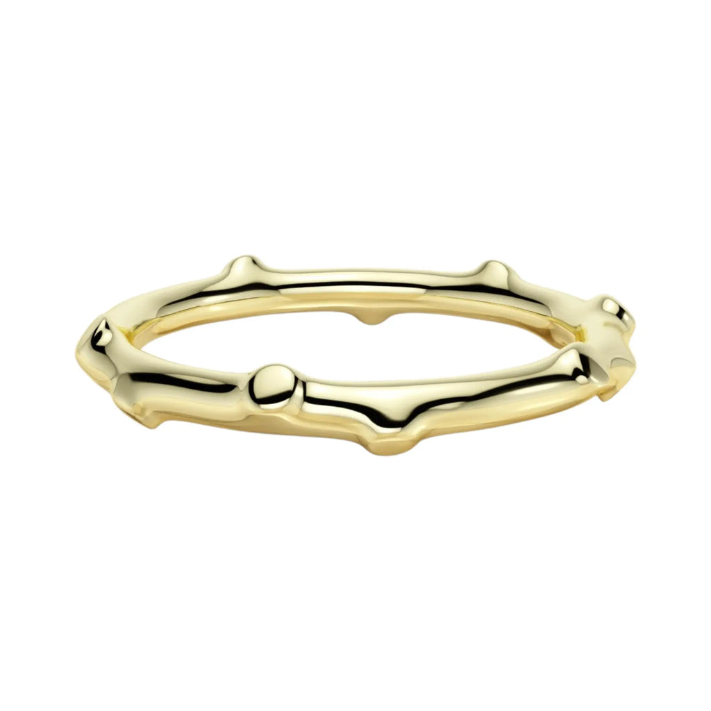 Thallo Branch Ring in 14K gold featuring delicate nature-inspired design handcrafted in NYC
