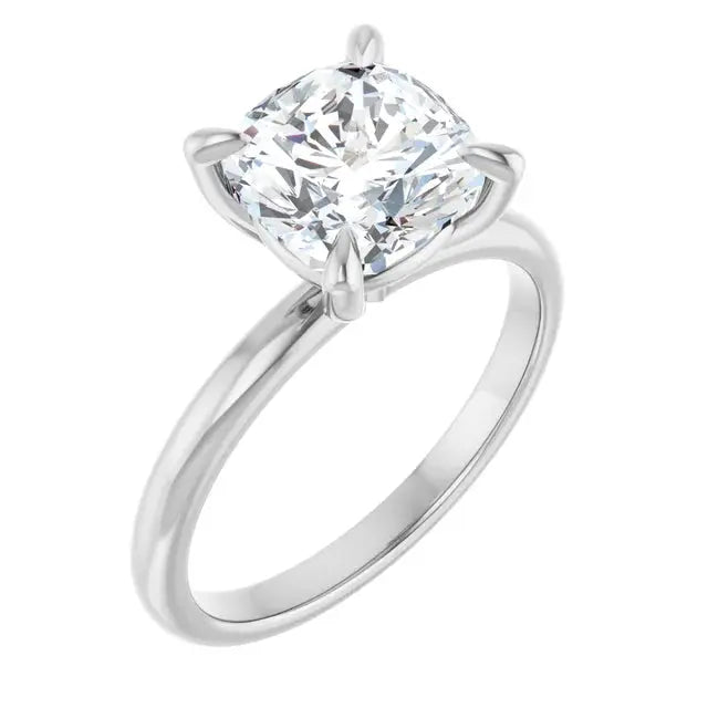 2 CT Cushion-Cut Diamond Engagement Ring Jimmy Leon Fine Jewelry