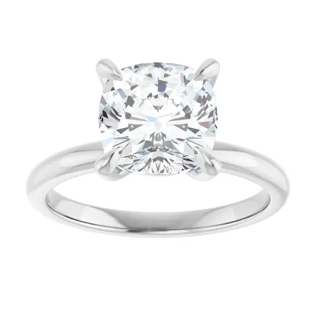 2 CT Cushion-Cut Diamond Engagement Ring Jimmy Leon Fine Jewelry