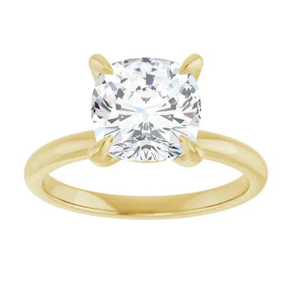 2 CT Cushion-Cut Diamond Engagement Ring - 4