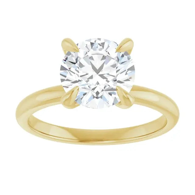 2 CT Lab-Grown Diamond Solitaire Engagement Ring – 14K Gold with Free Engraving Dimitrios Creations