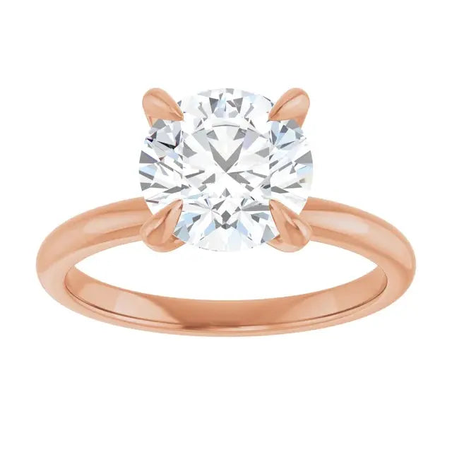 2 CT Lab-Grown Diamond Solitaire Engagement Ring – 14K Gold with Free Engraving Dimitrios Creations