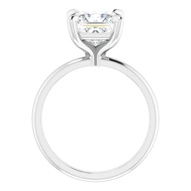 2 CT Square Diamond Solitaire Engagement Ring Dimitrios Creations