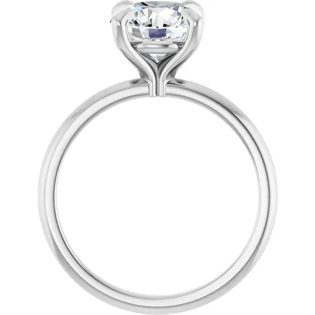 VS clarity round cut diamond ring by Dimitrios Creations