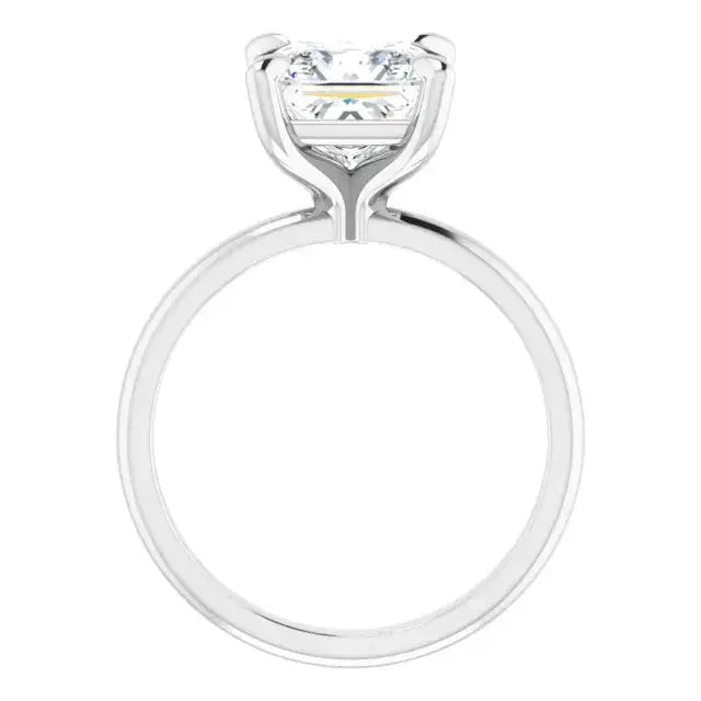 VS clarity square cut diamond ring by Dimitrios Creations