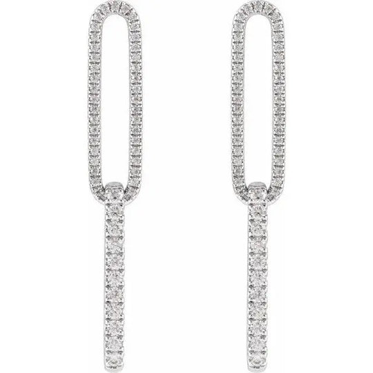 Link Earrings 1/2ct Jimmy Leon Fine Jewelry