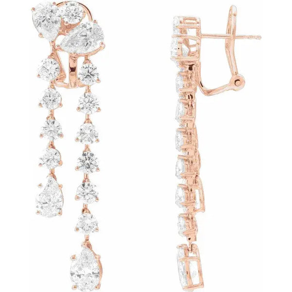 Diamond Drop Earrings – 9.5ct - 2