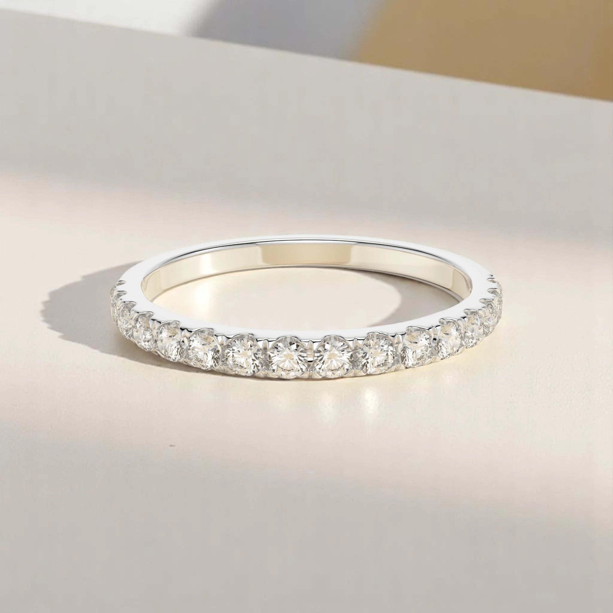 Luxury pave diamond ring handcrafted in New York by Dimitrios Creations