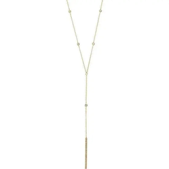 Y Diamond Necklace 1/3ct