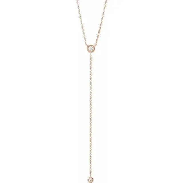 Y Diamond Necklace 1/5ct Jimmy Leon Fine Jewelry