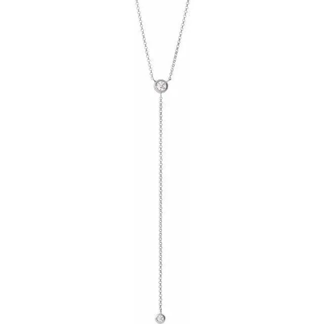 Y Diamond Necklace 1/5ct Jimmy Leon Fine Jewelry