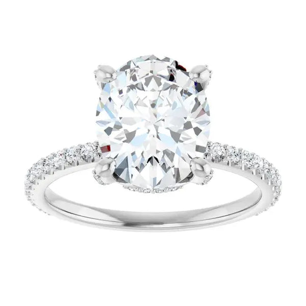 Diamond Halo Engagement Ring