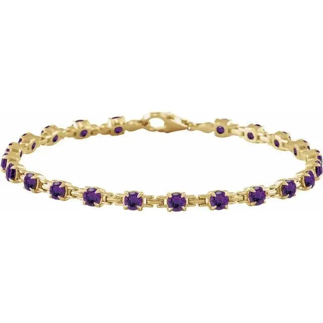 Amethyst Tennis Bracelet Dimitrios Creations