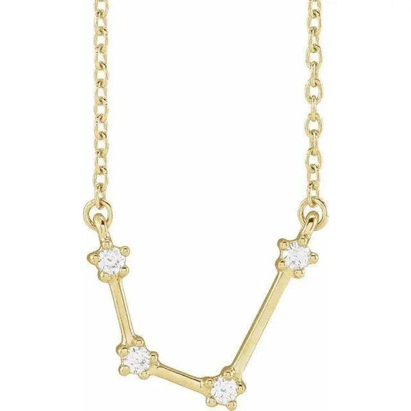 Aquarius Constellation Necklace – Solid Gold Jewelry