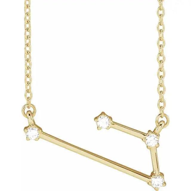 Aries Constellation Necklace in 14k Gold Jimmy Leon Fine Jewelry