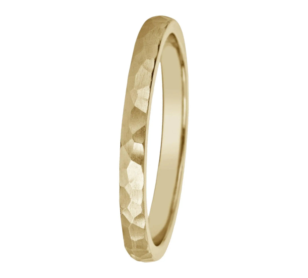 Artfully Textured: 2mm Hammered Ring Dimitrios Creations