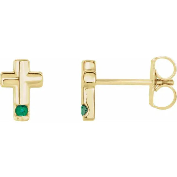 Birthstone Studs – Personalized 14K Gold Jewelry - 5