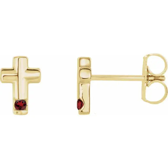 Birthstone Studs – Personalized 14K Gold Jewelry Dimitrios Creations