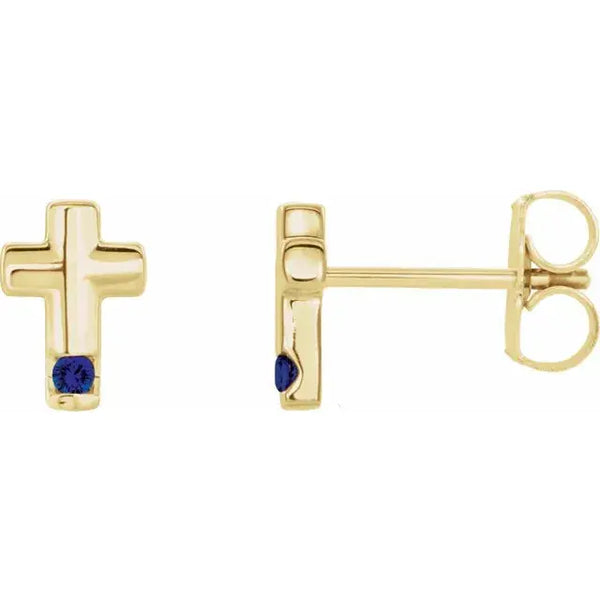 Birthstone Studs – Personalized 14K Gold Jewelry - 9