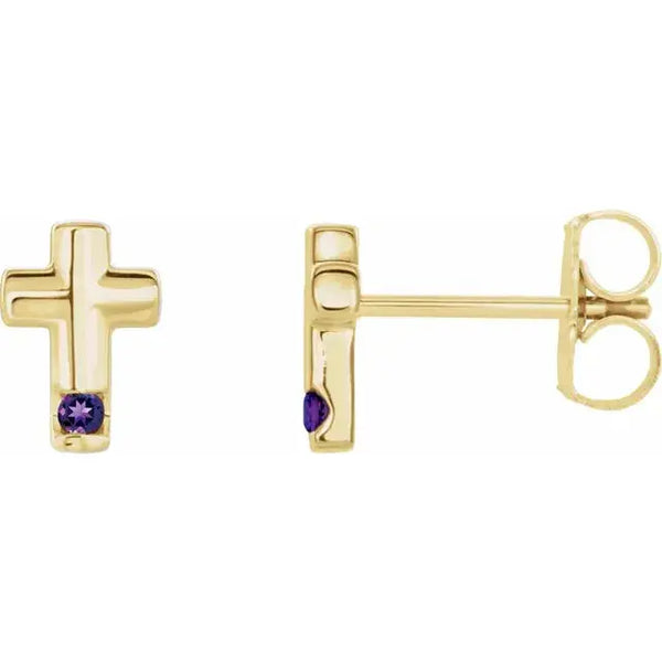 Birthstone Studs – Personalized 14K Gold Jewelry - 11