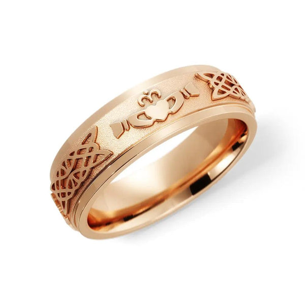 Claddagh Celtic Wedding Ring – Men's Gold Jewelry