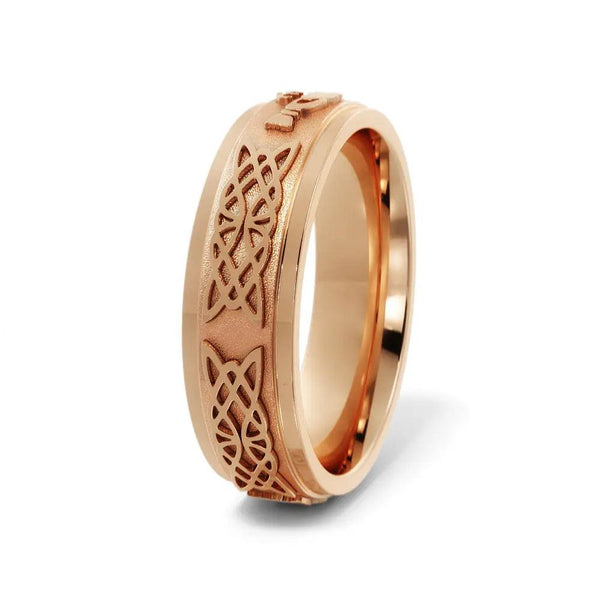 Claddagh Celtic Wedding Ring – Men's Gold Jewelry - 2