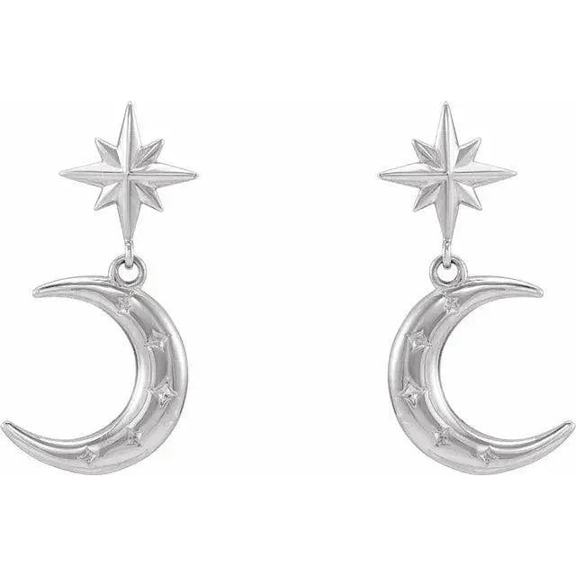 Crescent Moon Earrings Jimmy Leon Fine Jewelry