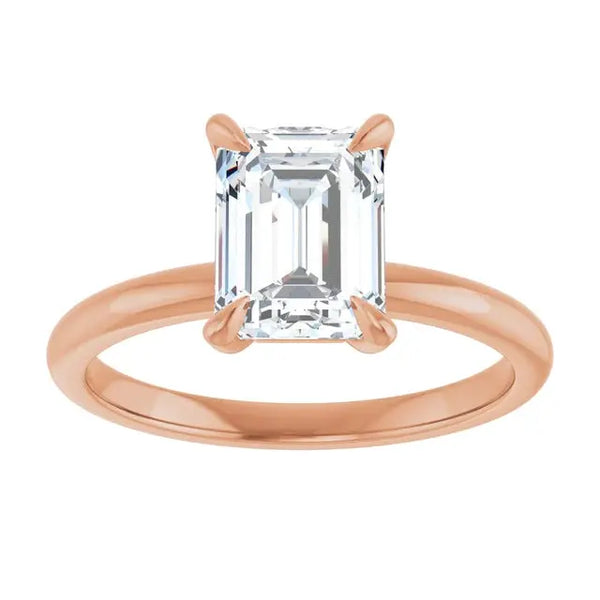 Emerald-Cut Diamond Engagement Ring 2 CT, DEF Color, VVS Clarity - 4