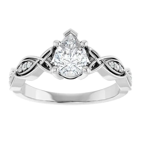 Pear Diamond Engagement Ring – 1ct