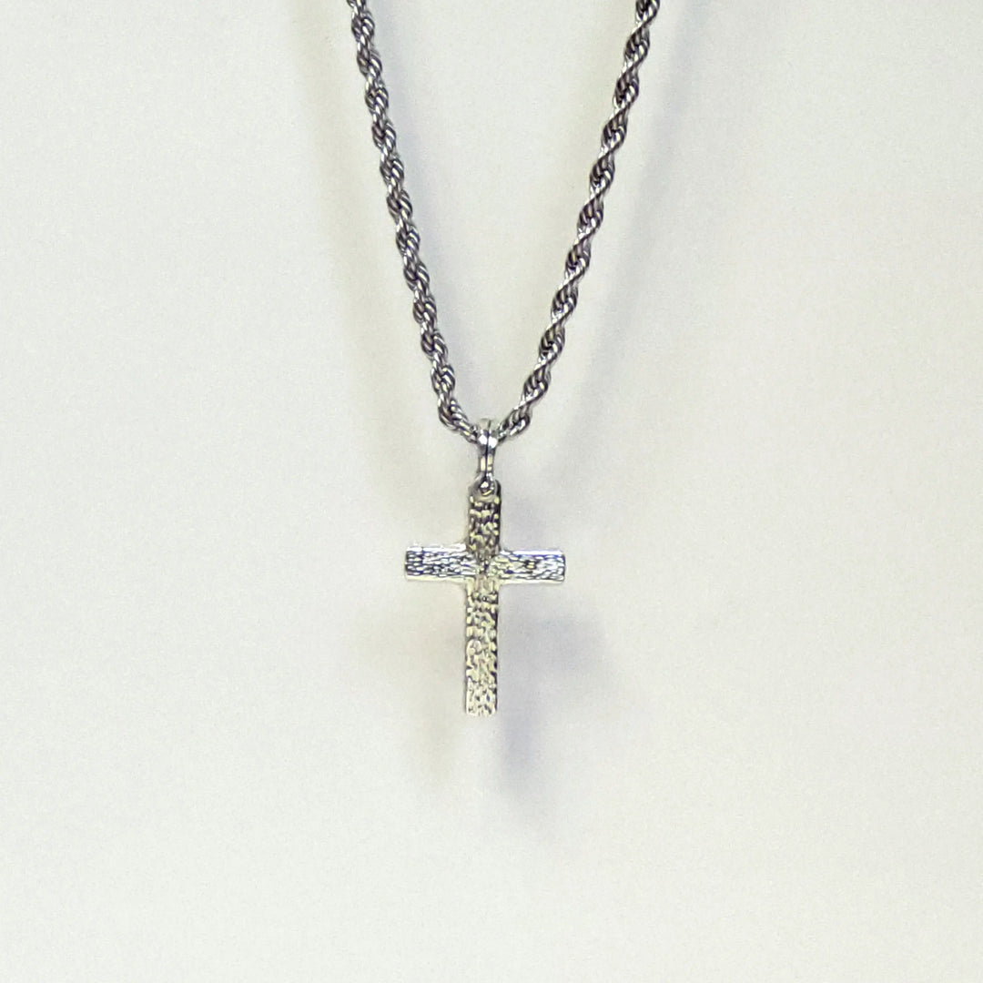 Hammered Cross Necklace Dimitrios Creations