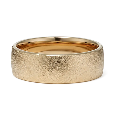 Hammered Gold Wedding Band – Unique & Timeless Design for Him or Her