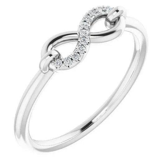 Infinity Lock Ring in Silver Jimmy Leon Fine Jewelry