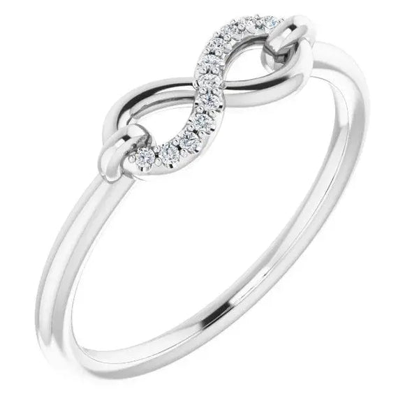 Sterling Silver Infinity Lock Ring – Custom Made Jewelry for Women