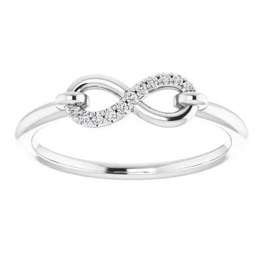 Infinity Lock Ring in Silver Jimmy Leon Fine Jewelry