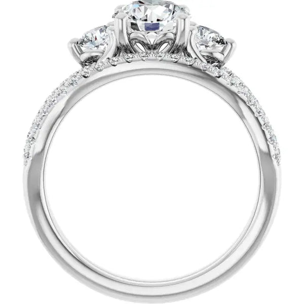 Infinity Love 1ct Round LG Diamond engagement ring - 3