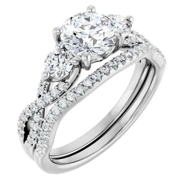 Infinity Love 1ct Round LG Diamond engagement ring - 4