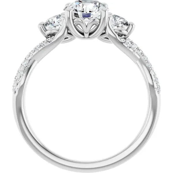 Infinity Love 1ct Round LG Diamond engagement ring - 6