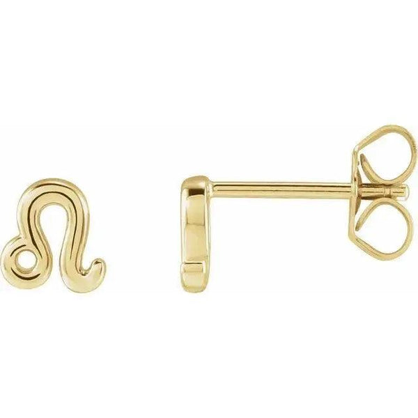 Leo Zodiac Earrings – Gold Jewelry - 2