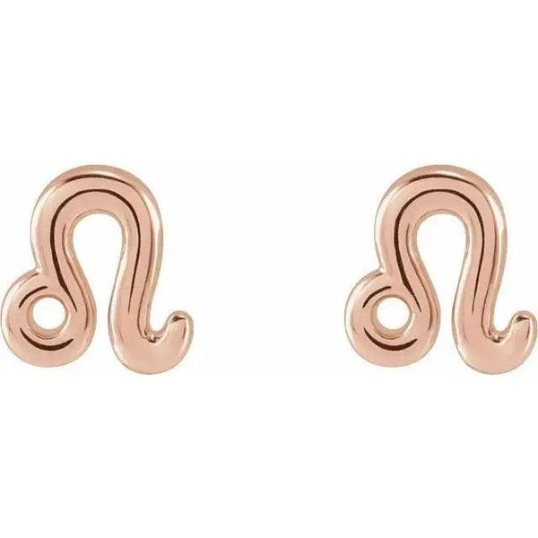 Leo Zodiac Earrings – Gold Jewelry - 4