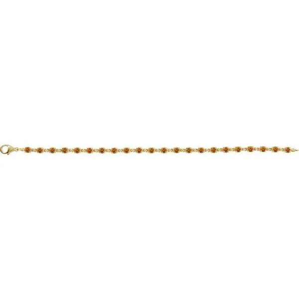 Citrine Tennis Bracelet – Handcrafted Solid Gold Luxury Jewelry - 2