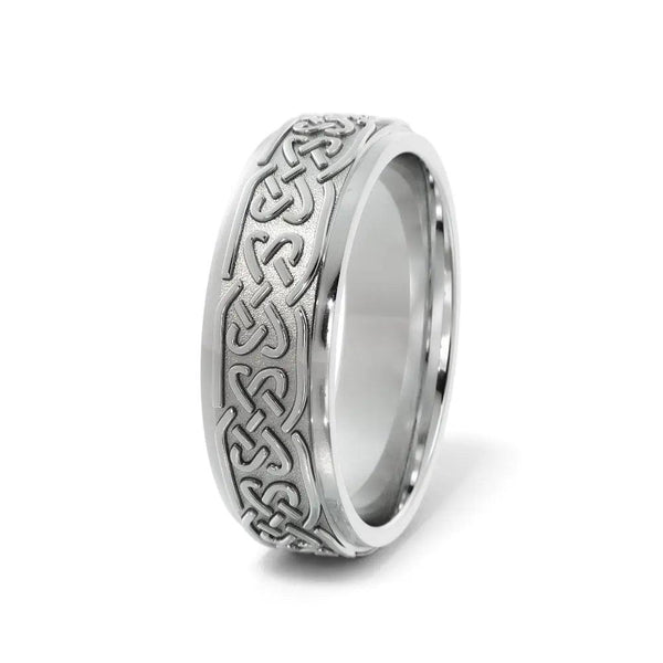 Love Celtic Wedding Ring – White Gold 6mm - 2