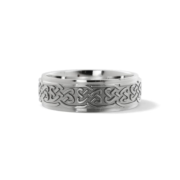 Love Celtic Wedding Ring – White Gold 6mm - 3