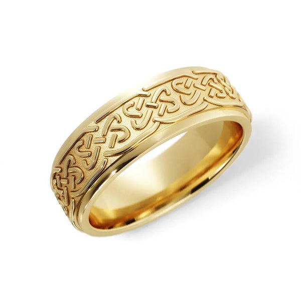 Love Celtic Wedding Ring – Yellow Gold 6mm